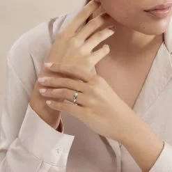 Histoire D'Or Bague Solitaire Celina Or Blanc Diamant -Boucles d'oreilles Bracelet Soldes B7DFBDW30Z model0