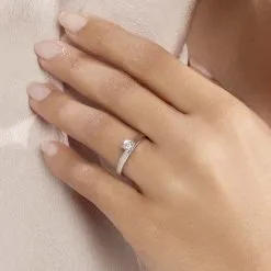 Histoire D'Or Bague Solitaire Celina Or Blanc Diamant -Boucles d'oreilles Bracelet Soldes B7DFBDW30Z model1