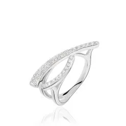 Histoire D'Or Bague Djazira Or Blanc Diamant