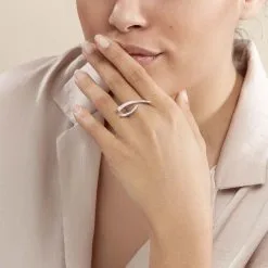 Histoire D'Or Bague Djazira Or Blanc Diamant -Boucles d'oreilles Bracelet Soldes B7DFBDW34I model0