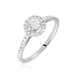 Histoire D'Or Bague Or Blanc Cadence Diamants
