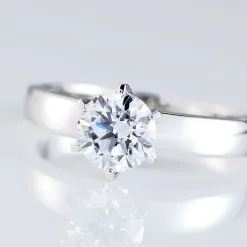 Histoire D'Or Bague Solitaire Natalia Or Blanc Diamant Synthetique -Boucles d'oreilles Bracelet Soldes B7DFBJW024 view3