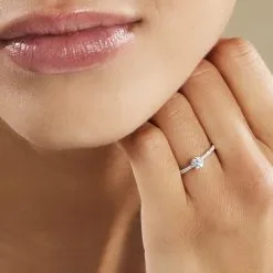 Histoire D'Or Bague Solitaire Laetitia Or Blanc Diamant Synthetique 11 Histoire D'Or Bague Solitaire Laetitia Or Blanc Diamant Synthetique -Boucles d'oreilles Bracelet Soldes B7DFBJW070 model1