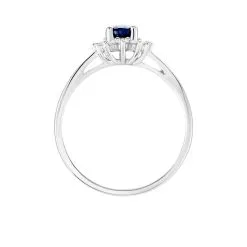 Histoire D'Or Bague Or Blanc Vladimir Saphir Diamants -Boucles d'oreilles Bracelet Soldes B7DFBSB625 view2