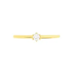 Histoire D'Or Bague Solitaire Annelies Or Jaune Diamant -Boucles d'oreilles Bracelet Soldes B7DFJDW12S view1