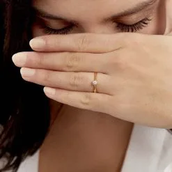 Histoire D'Or Bague Solitaire Victoria Or Jaune Diamant -Boucles d'oreilles Bracelet Soldes B7DFJDW1QE model1