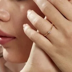 Histoire D'Or Bague Solitaire Samantha Or Jaune Diamant -Boucles d'oreilles Bracelet Soldes B7DFJDW2ER model0