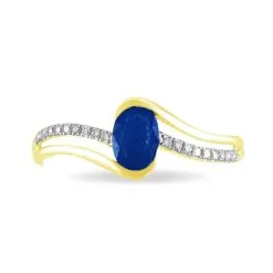 Histoire D'Or Bague Or Jaune Anja Saphir -Boucles d'oreilles Bracelet Soldes B7DFJSB0D8 view1