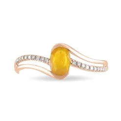 Histoire D'Or Bague Anja Or Rose Citrine Et Diamant 6 Histoire D'Or Bague Anja Or Rose Citrine Et Diamant -Boucles d'oreilles Bracelet Soldes B7DFRCJ125 view1