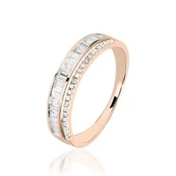 Histoire D'Or Bague Constance Or Rose Diamant