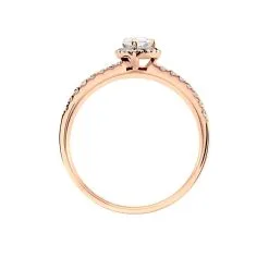 Histoire D'Or Bague Solitaire Tatiana Or Rose Diamant 7 Histoire D'Or Bague Solitaire Tatiana Or Rose Diamant -Boucles d'oreilles Bracelet Soldes B7DFRDW1BT view2