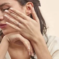 Histoire D'Or Bague Solitaire Laetitia Or Rose Diamant -Boucles d'oreilles Bracelet Soldes B7DFRDW1ED model0