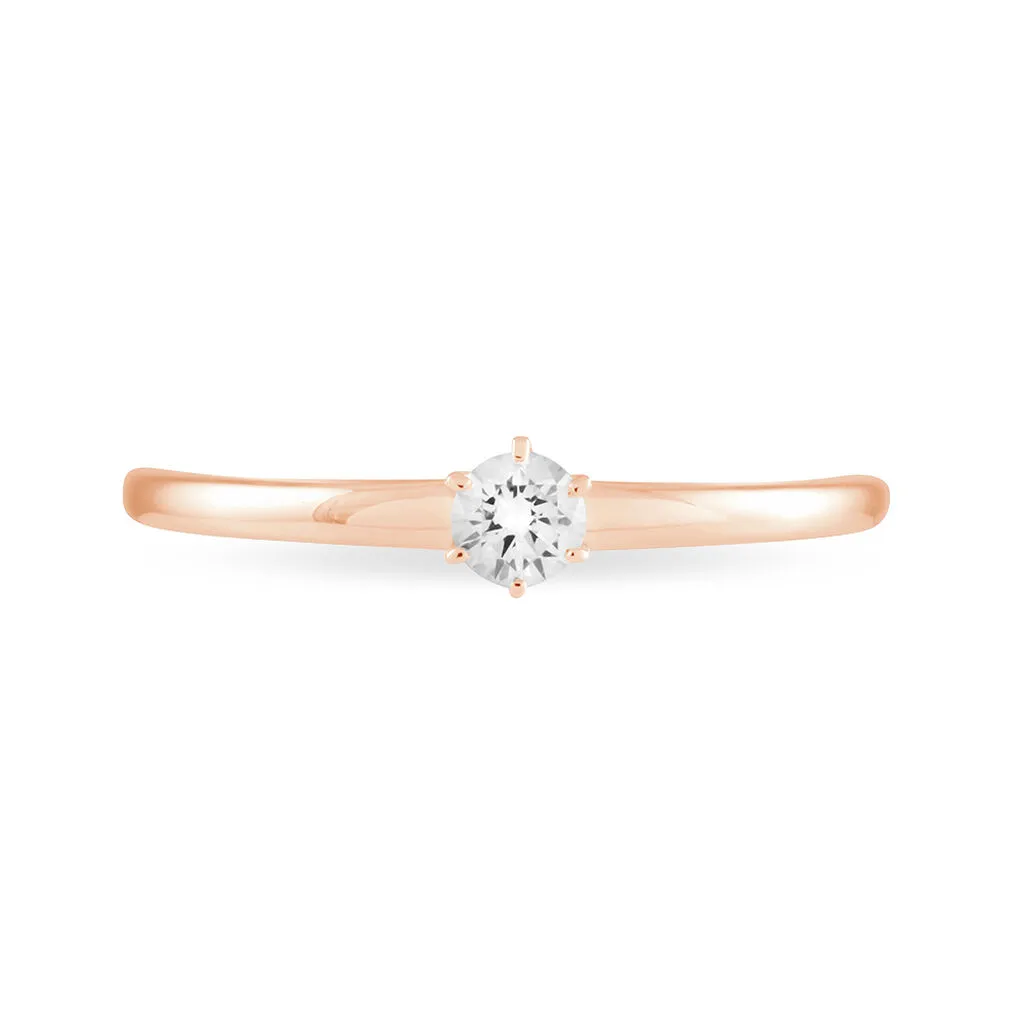 Histoire D'Or Bague Solitaire Natalia Or Rose Diamant 4 Histoire D'Or Bague Solitaire Natalia Or Rose Diamant – Image 2