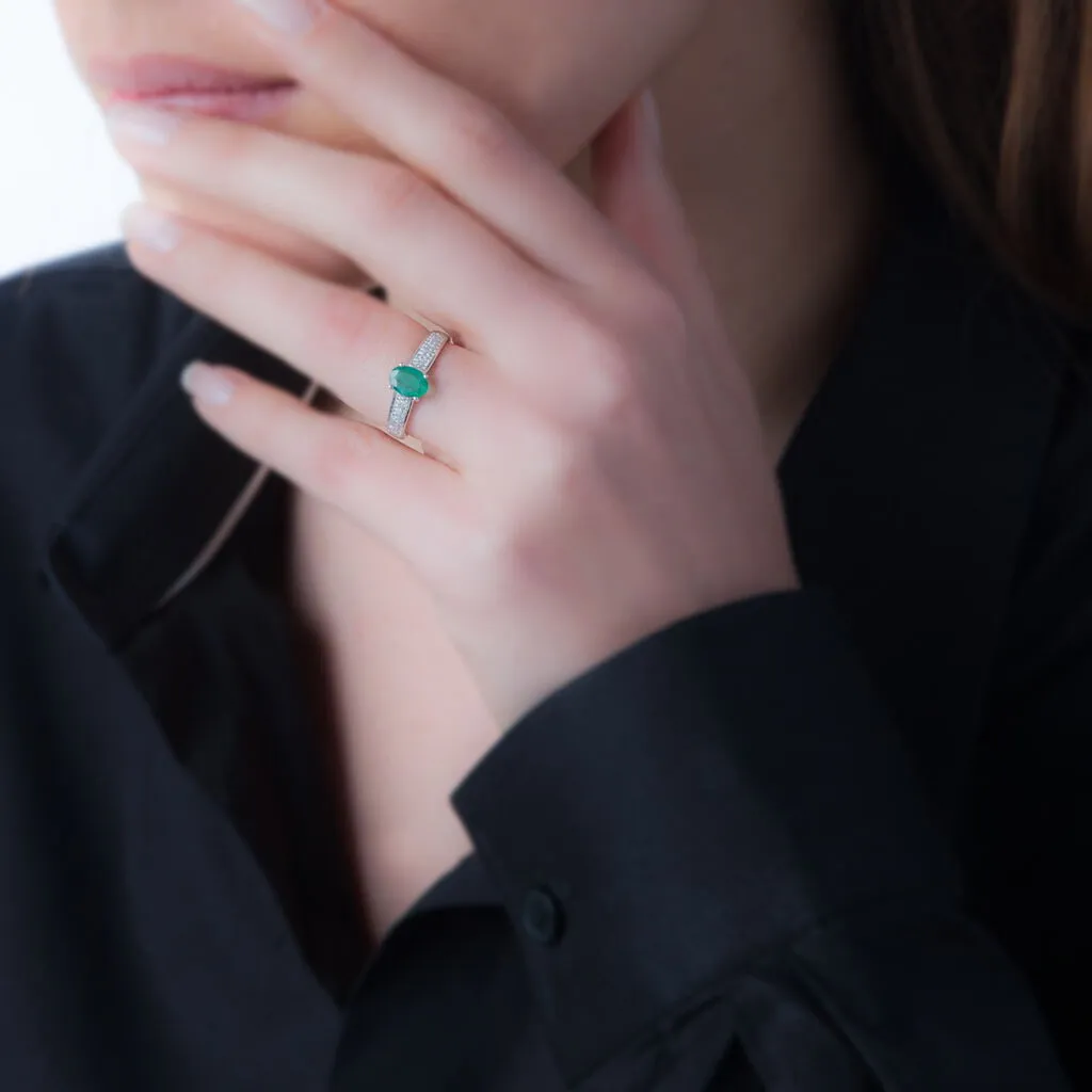 Histoire D'Or Bague Crista Or Rose Quartz Et Diamant 5 Histoire D'Or Bague Crista Or Rose Quartz Et Diamant – Image 3