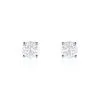 Histoire D'Or Boucles D'oreilles Puces 4 Griffes Or Blanc Diamant Synthetique -Boucles d'oreilles Bracelet Soldes B7OFBJW007 master