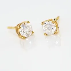 Histoire D'Or Boucles D'oreilles Puces Victoria Or Jaune Diamant -Boucles d'oreilles Bracelet Soldes B7OFJDW00R view2
