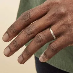 Histoire D'Or Alliance Rominus Ruban Plat Palladium Blanc -Boucles d'oreilles Bracelet Soldes BEAHBW00EI model1