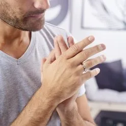 Histoire D'Or Alliance Hild Ruban Biseaute Palladium Blanc -Boucles d'oreilles Bracelet Soldes BEAHBW0180 model0