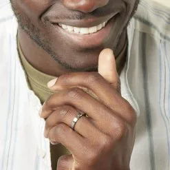 Histoire D'Or Alliance Hild Ruban Biseaute Palladium Blanc -Boucles d'oreilles Bracelet Soldes BEAHBW0180 model2