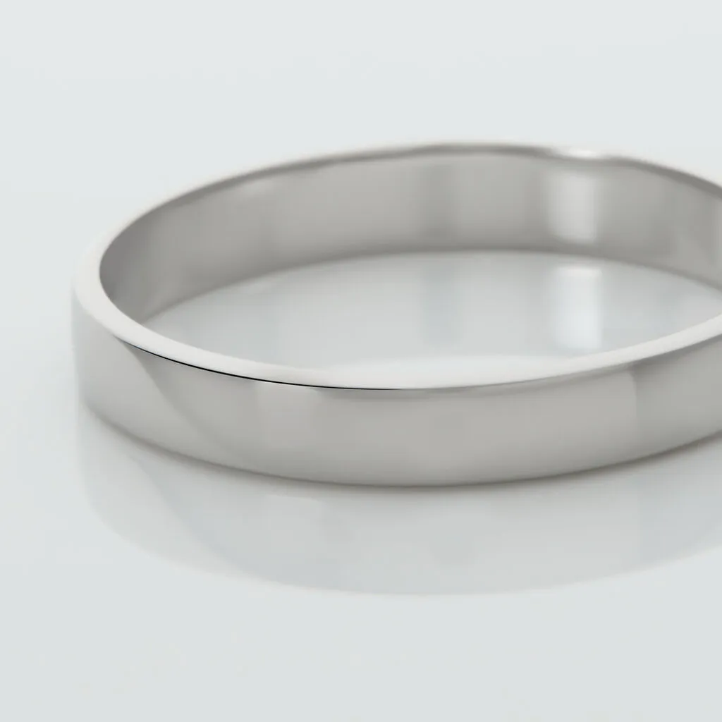 Histoire D'Or Alliance Julie Ruban Classique Platine Blanc 6 Histoire D'Or Alliance Julie Ruban Classique Platine Blanc – Image 4