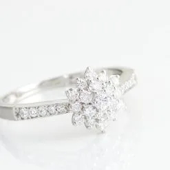 Histoire D'Or Bague Chouchou Platine Blanc Diamant -Boucles d'oreilles Bracelet Soldes BPDFBDW3W2 view3