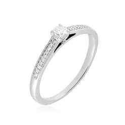Histoire D'Or Bague Finella Platine Blanc Diamant