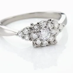 Histoire D'Or Bague Cierra Platine Blanc Diamant -Boucles d'oreilles Bracelet Soldes BPDFBDW4BM view3