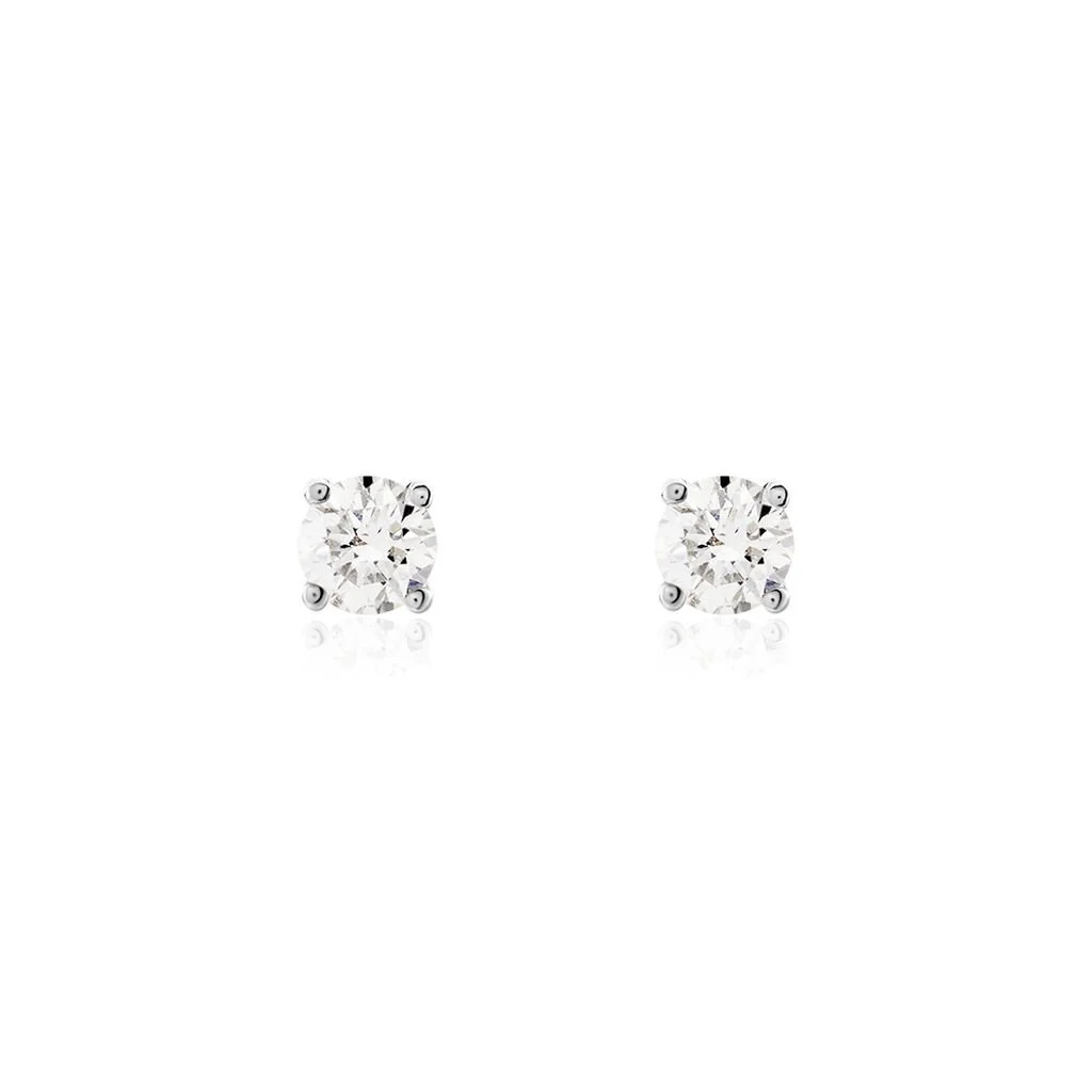 Histoire D'Or Boucles D'oreilles Puces Victoria Platine Blanc Diamant 3 Histoire D'Or Boucles D'oreilles Puces Victoria Platine Blanc Diamant