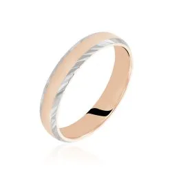 Histoire D'Or Alliance Argent Bicolore Nolan