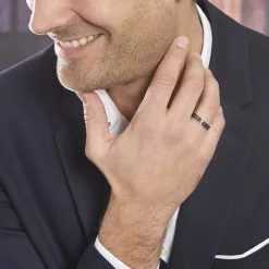 Histoire D'Or Alliance Ikhlas Ruban Plat Argent Blanc -Boucles d'oreilles Bracelet Soldes FAAHBW0045 model0