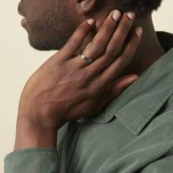 Histoire D'Or Alliance Ikhlas Ruban Plat Argent Blanc -Boucles d'oreilles Bracelet Soldes FAAHBW0045 model1