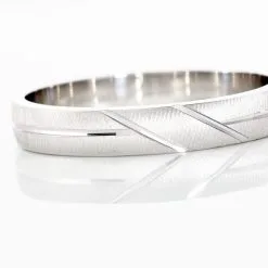 Histoire D'Or Alliance Lauria Ruban Plat Argent Blanc -Boucles d'oreilles Bracelet Soldes FAAMBW0130 view3