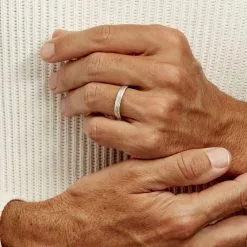 Histoire D'Or Alliance Ketly Ruban Plat Argent Blanc -Boucles d'oreilles Bracelet Soldes FAAMBW0131 model2