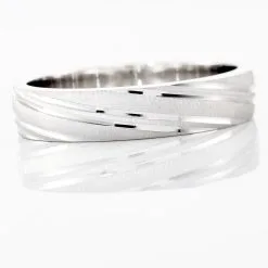 Histoire D'Or Alliance Ketly Ruban Plat Argent Blanc -Boucles d'oreilles Bracelet Soldes FAAMBW0131 view3