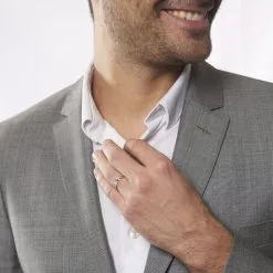 Histoire D'Or Alliance Soriya Demi Jonc Classique Argent Blanc -Boucles d'oreilles Bracelet Soldes FAAMBW0147 model0