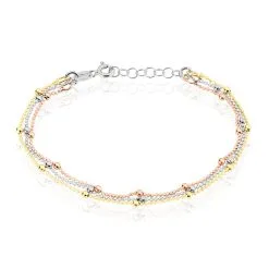 Histoire D'Or Bracelet Daralea Argent Tricolore