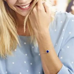 Histoire D'Or Bracelet Argent Zea Lapis Lazulis -Boucles d'oreilles Bracelet Soldes FABFB5B001 model0