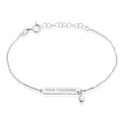 Histoire D'Or Bracelet Argent Blanc Sameera Agate