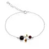 Histoire D'Or Bracelet Alexa Argent Blanc Ambre -Boucles d'oreilles Bracelet Soldes FABFBID163 master