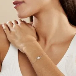 Histoire D'Or Bracelet Blanca Argent Blanc Perle De Culture -Boucles d'oreilles Bracelet Soldes FABFBU2521 model1