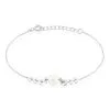 Histoire D'Or Bracelet Giacobbe Argent Blanc Perle De Culture