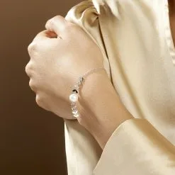 Histoire D'Or Bracelet Giacobbe Argent Blanc Perle De Culture -Boucles d'oreilles Bracelet Soldes FABFBUW117 model1