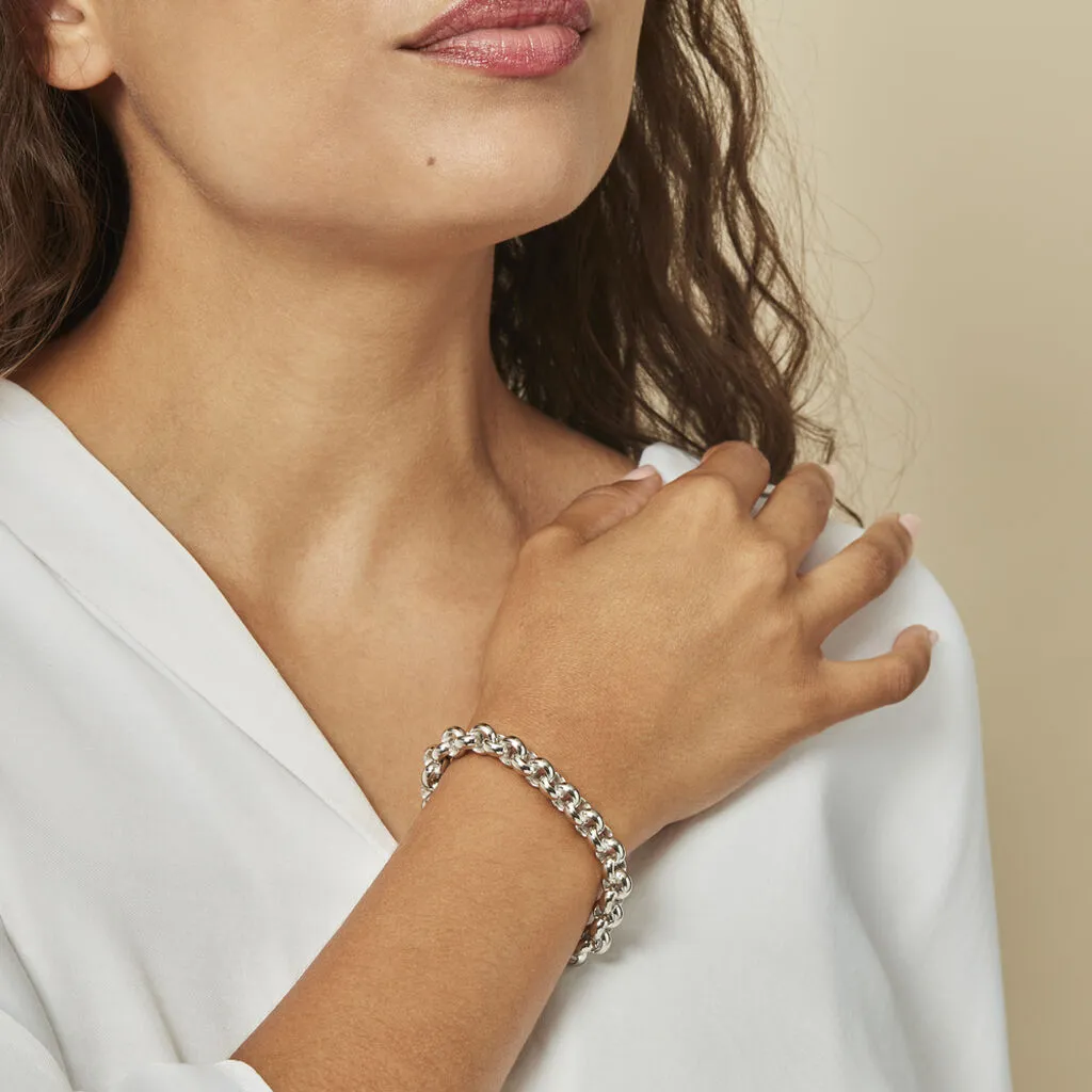 Histoire D'Or Bracelet Carola Maille Jaseron Argent Blanc 5 Histoire D'Or Bracelet Carola Maille Jaseron Argent Blanc – Image 3