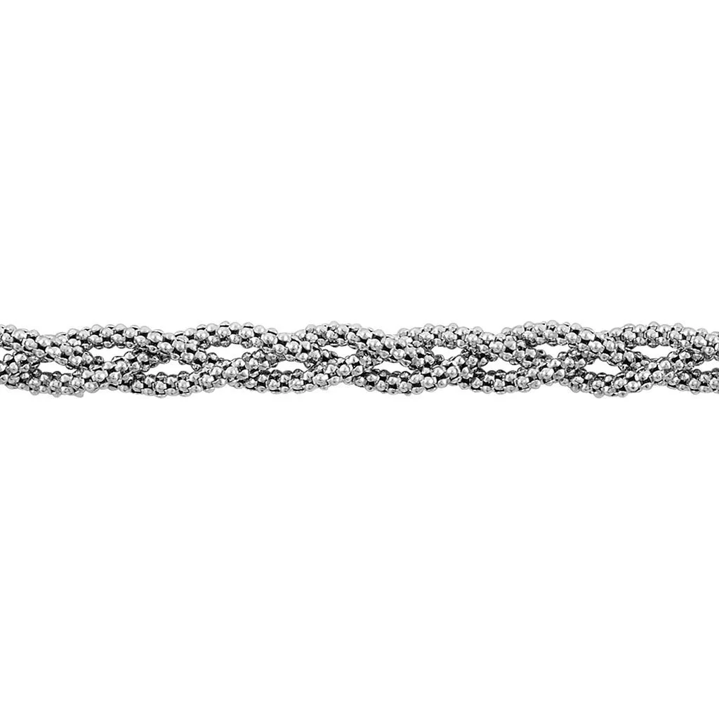 Histoire D'Or Bracelet Marie-angeline Maille Coreene Argent Blanc 4 Histoire D'Or Bracelet Marie-angeline Maille Coreene Argent Blanc – Image 2
