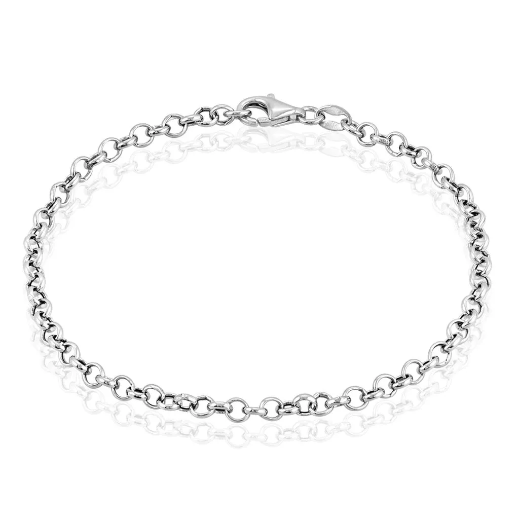 Histoire D'Or Bracelet Carola Maille Jaseron Argent Blanc 3 Histoire D'Or Bracelet Carola Maille Jaseron Argent Blanc