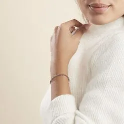 Histoire D'Or Bracelet Carola Maille Jaseron Argent Blanc 7 Histoire D'Or Bracelet Carola Maille Jaseron Argent Blanc -Boucles d'oreilles Bracelet Soldes FABFBW00EM model0