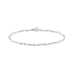 Histoire D'Or Bracelet Ciana Torsade Diamante Argent Blanc