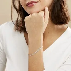 Histoire D'Or Bracelet Zoubeida Argent Blanc -Boucles d'oreilles Bracelet Soldes FABFBW00GQ model0