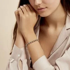 Histoire D'Or Bracelet Carola Argent Blanc -Boucles d'oreilles Bracelet Soldes FABFBW00JH model0