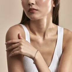 Histoire D'Or Bracelet Jonc Nathaelae Argent Blanc -Boucles d'oreilles Bracelet Soldes FABFBW00PM model0